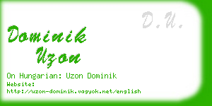 dominik uzon business card